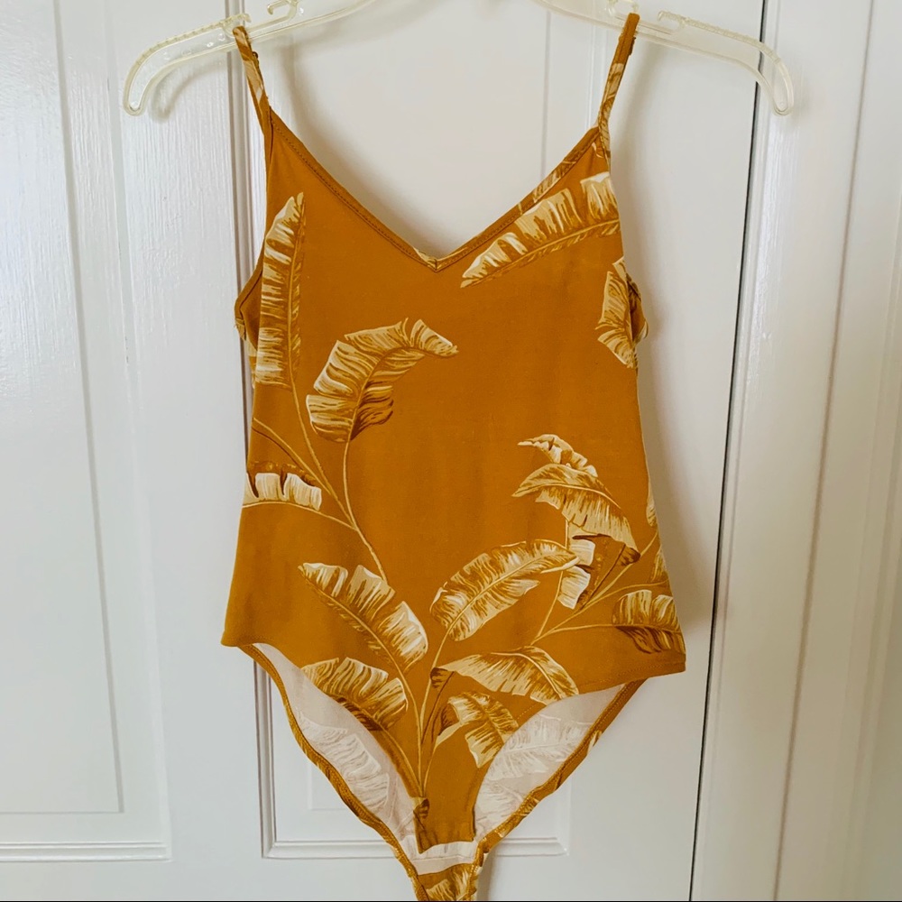 H&M Jersey Bodysuit- Gold